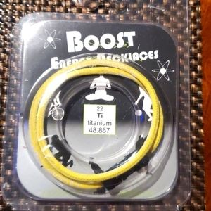 Boost energy necklace Brand new- YELLOW